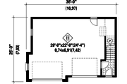 Traditional Style House Plan - 0 Beds 0 Baths 670 Sq/Ft Plan #25-4624 
