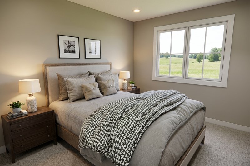 Home Plan - Interior - Bedroom 1 for Farmhouse House Plan #51-1524 - 3 bed, 2.5 bath