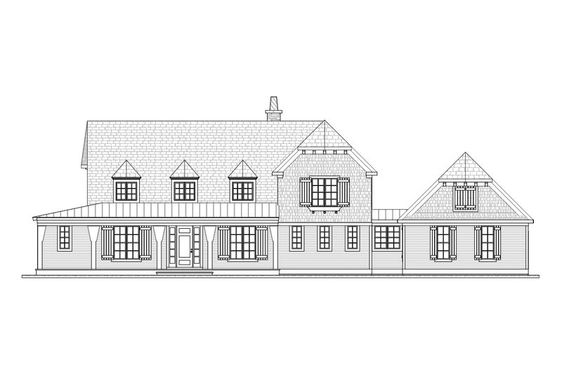 House Design - Exterior - Front Elevation 5 for Country House Plan #901-112 - 3 bed, 2.5 bath