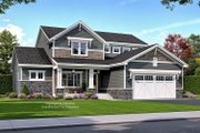 Bungalow Style House Plan - 4 Beds 3.5 Baths 2500 Sq/Ft Plan #51-1372 Exterior 