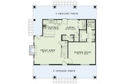 Country Style House Plan - 3 Beds 2.5 Baths 1712 Sq/Ft Plan #17-2521 