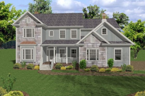 Exterior - Other Elevation for Country House Plan #56-543 - 5 bed, 5 bath