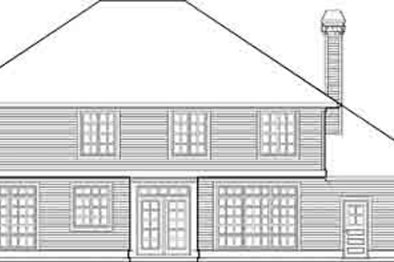 Home Plan - Exterior - Rear Elevation for Craftsman House Plan #48-219 - 5 bed, 2.5 bath
