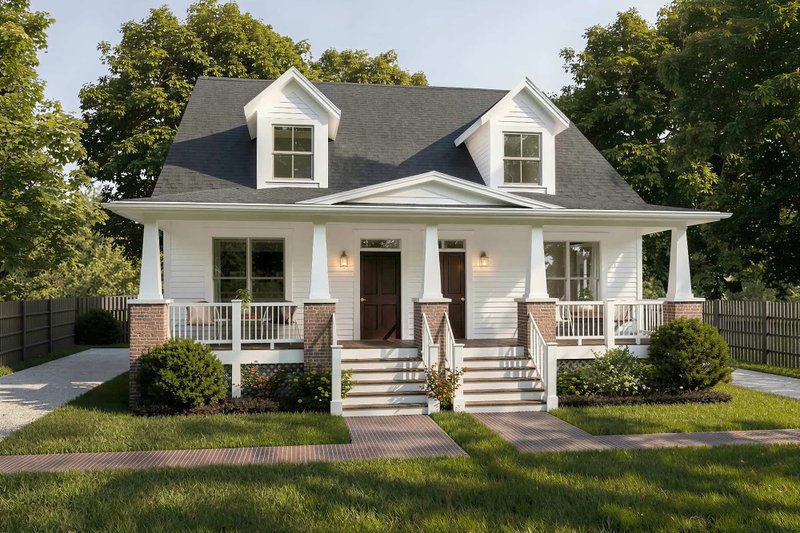 Architectural House Design - Exterior - Front Elevation 3 for Bungalow House Plan #79-249 - 3 bed, 3 bath
