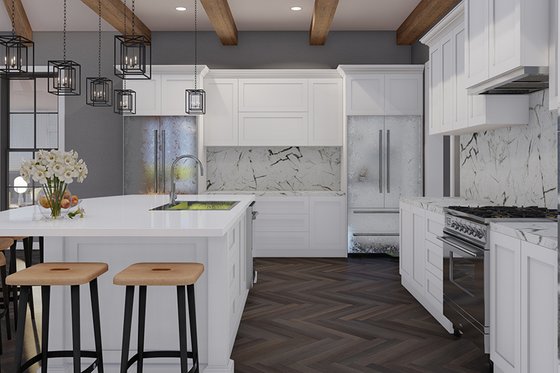 Interior - Kitchen for Craftsman House Plan #923-314 - 3 bed, 2.5 bath