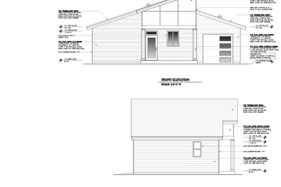 Exterior - Other Elevation for Contemporary House Plan #53-667 - 1 bed, 1 bath
