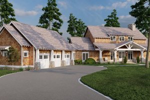 Exterior - Front Elevation 3 for Craftsman House Plan #17-3419 - 3 bed, 3 bath