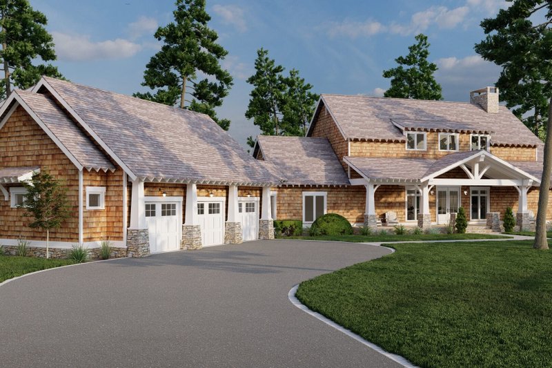 House Plan Design - Exterior - Front Elevation 3 for Craftsman House Plan #17-3419 - 3 bed, 3 bath
