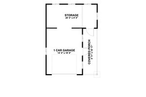 Floor Plan - Main Floor for European House Plan #1060-124, 0 bath