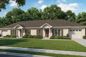 Ranch Exterior - Front Elevation Plan #17-2448