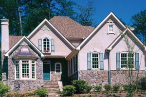 Cottage Exterior - Front Elevation Plan #429-11
