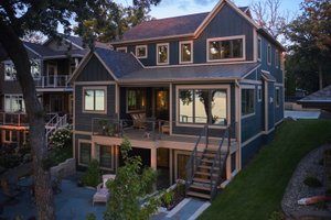 Cottage Exterior - Rear Elevation Plan #928-397