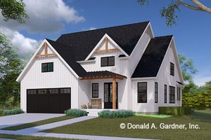 Cottage Exterior - Front Elevation Plan #929-1204
