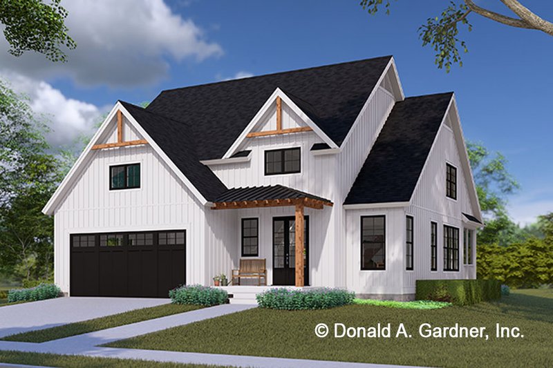 Cottage Style House Plan - 3 Beds 3.5 Baths 1899 Sq/Ft Plan #929-1204 Exterior