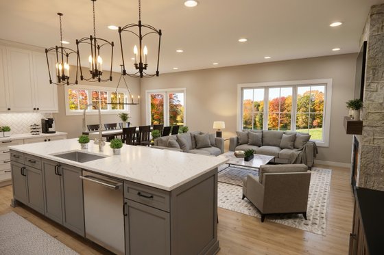 Interior - Kitchen 1 for Farmhouse House Plan #51-1514 - 3 bed, 2.5 bath