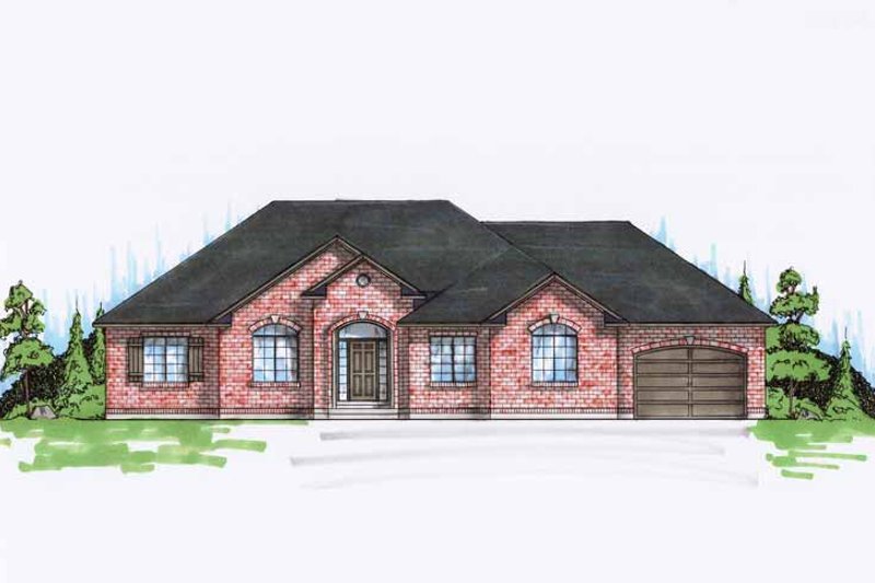 Architectural House Design - Traditional Exterior - Front Elevation Plan #945-89