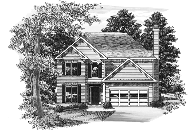 Home Plan - Exterior - Front Elevation 3 for Colonial House Plan #927-389 - 4 bed, 2.5 bath