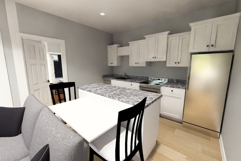 House Blueprint - Interior - Kitchen for Modern House Plan #513-2446 - 2 bed, 2 bath