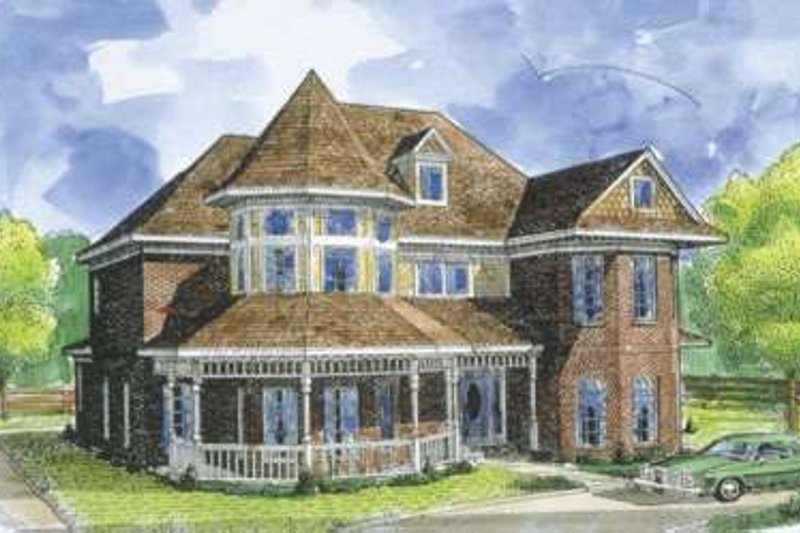 Dream House Plan - Victorian Exterior - Front Elevation Plan #410-408