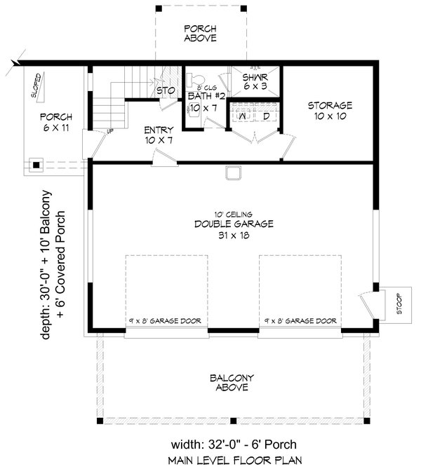 Architectural House Design - Country Floor Plan - Lower Floor Plan #932-1267