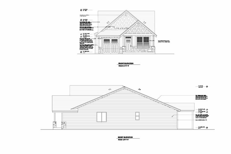 Home Plan - Exterior - Other Elevation for Craftsman House Plan #53-749 - 3 bed, 2 bath