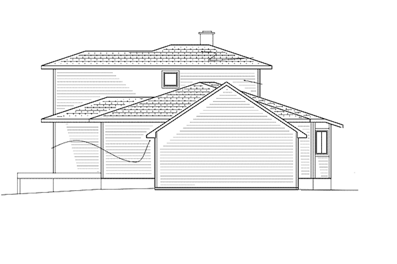 Architectural House Design - Exterior - Rear Elevation 1 for Craftsman House Plan #939-9 - 3 bed, 2.5 bath
