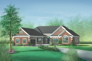 Traditional Exterior - Front Elevation Plan #25-149