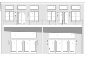 Exterior - Other Elevation 2 for Contemporary House Plan #932-51 - 5 bed, 3.5 bath