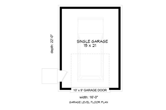 Floor Plan - Main Floor for Colonial House Plan #932-1162, 0 bath