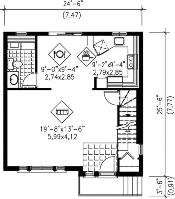 Floor Plan - Main Floor Plan #25-4247