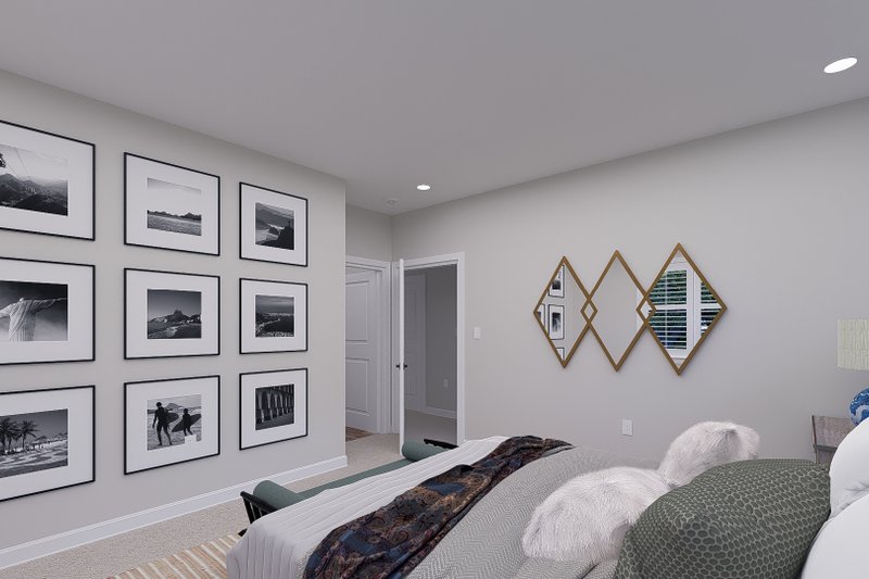 Architectural House Design - Interior - Master Bedroom 2 for Farmhouse House Plan #1060-247 - 3 bed, 3.5 bath