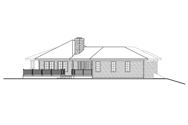 Dream House Plan - Exterior - Other Elevation for Craftsman House Plan #124-1092 - 3 bed, 2 bath