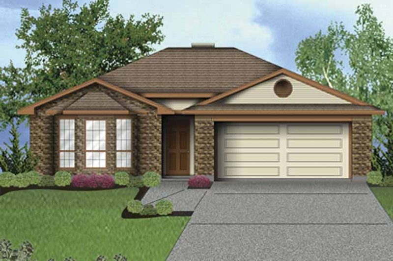 Home Plan - Exterior - Front Elevation 3 for Traditional House Plan #84-750 - 4 bed, 2 bath