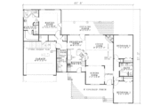 Traditional Style House Plan - 3 Beds 2 Baths 1813 Sq/Ft Plan #17-1147 