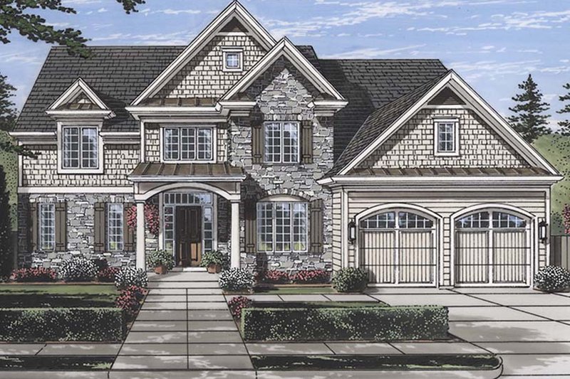 Home Plan - Traditional Exterior - Front Elevation Plan #46-861