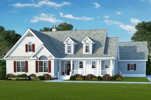 Country Exterior - Front Elevation Plan #929-961