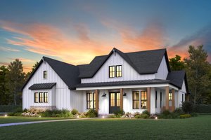Exterior - Front Elevation 3 for Farmhouse House Plan #1074-115 - 3 bed, 2.5 bath