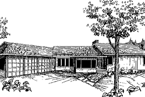 Contemporary Exterior - Front Elevation Plan #60-750