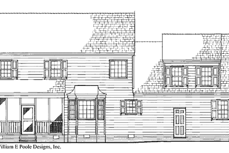 Home Plan - Exterior - Rear Elevation for Traditional House Plan #137-356 - 3 bed, 2.5 bath