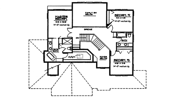 House Design - Country Floor Plan - Upper Floor Plan #997-12