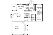Mediterranean Style House Plan - 3 Beds 2 Baths 1657 Sq/Ft Plan #60-705 