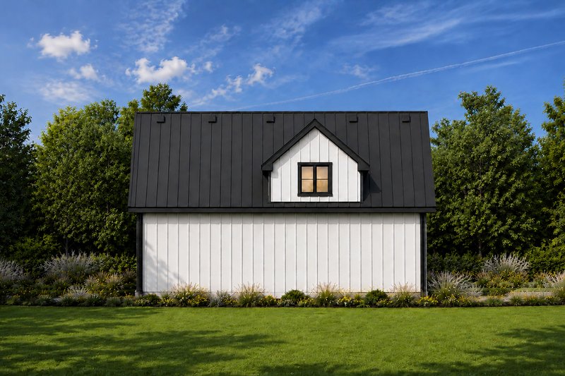 House Blueprint - Exterior - Rear Elevation for Cottage House Plan #20-2661 - 1 bed, 1 bath