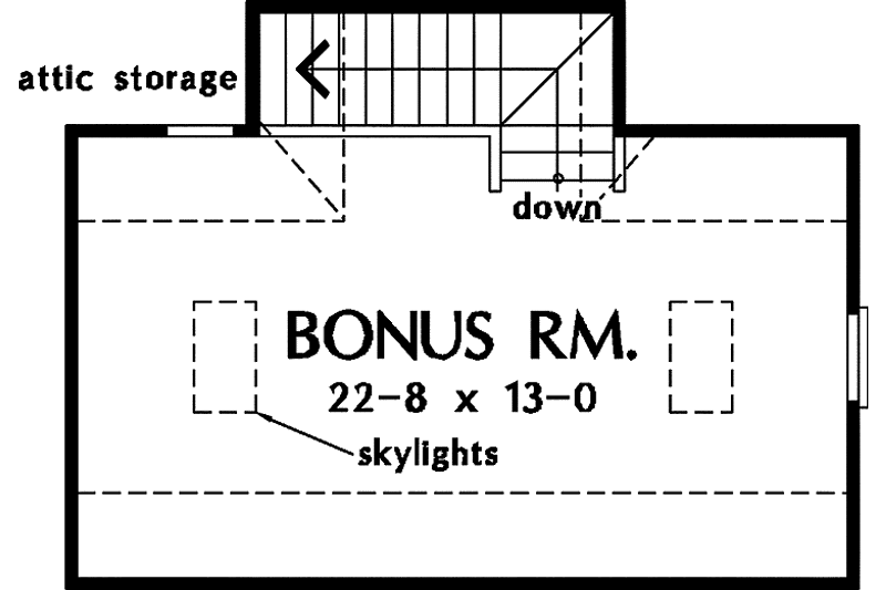 Architectural House Design - Floor Plan - Other Floor for Country House Plan #929-377 - 3 bed, 2 bath