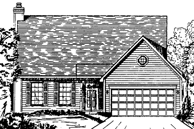 House Design - Colonial Exterior - Front Elevation Plan #405-230