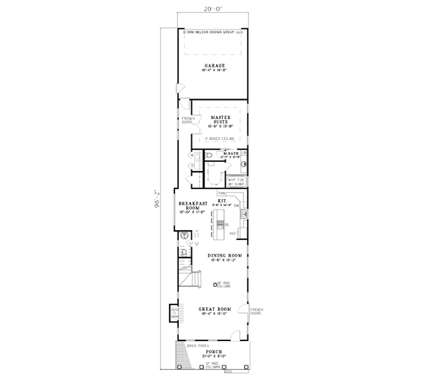 Home Plan - Southern Floor Plan - Main Floor Plan #17-255