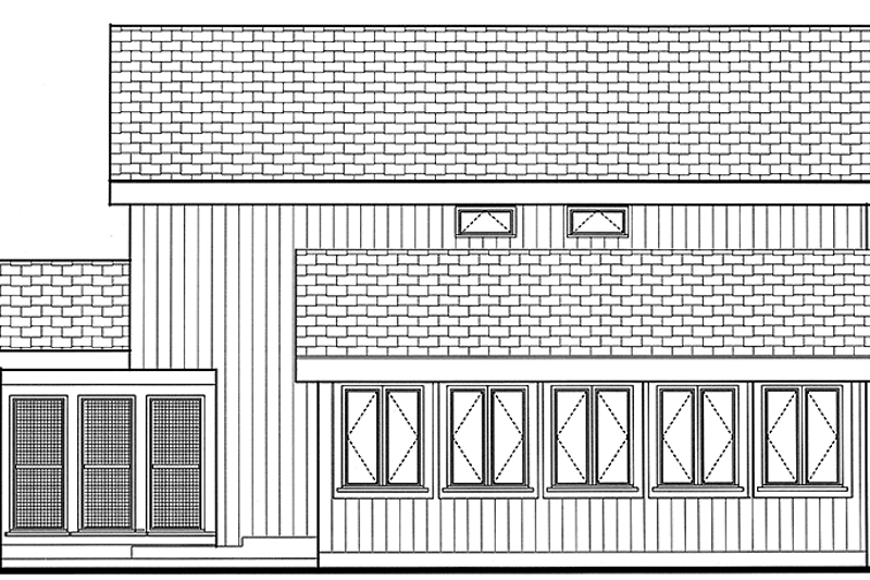 Dream House Plan - Exterior - Rear Elevation for Traditional House Plan #3-280 - 3 bed, 3 bath