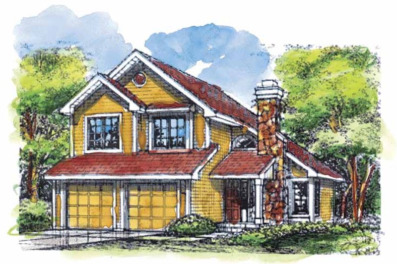 Home Plan - Bungalow Exterior - Front Elevation Plan #320-625