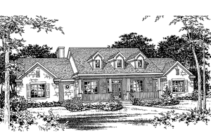 Home Plan - Country Exterior - Front Elevation Plan #472-207
