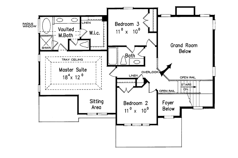 Home Plan - Floor Plan - Upper Floor for Country House Plan #927-618 - 3 bed, 2.5 bath