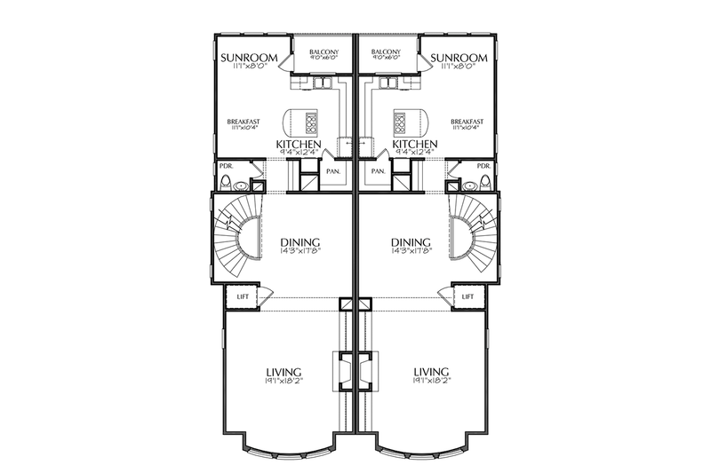 Architectural House Design - Floor Plan - Upper Floor for Mediterranean House Plan #1021-16 - 4 bed, 6 bath